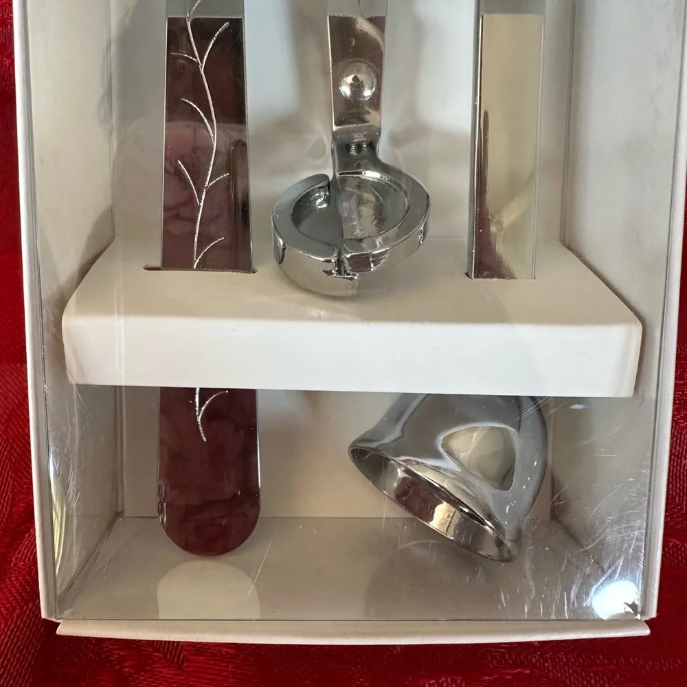 Silver Candle Accessories 3 Piece Set- wick trimmer, dipper and snuffer